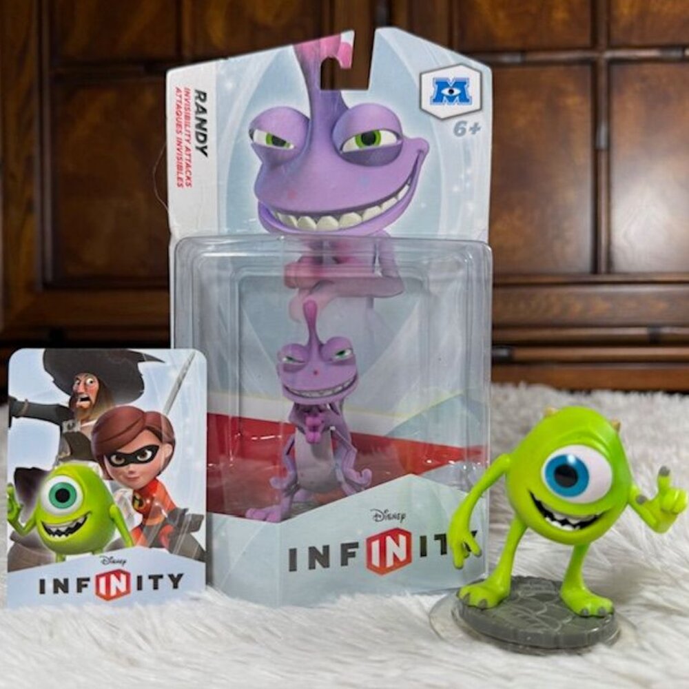 Disney Infinity Randy + Mike Wazowski + Play Card Set